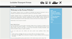 Desktop Screenshot of lochabertransport.org.uk