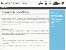 Tablet Screenshot of lochabertransport.org.uk